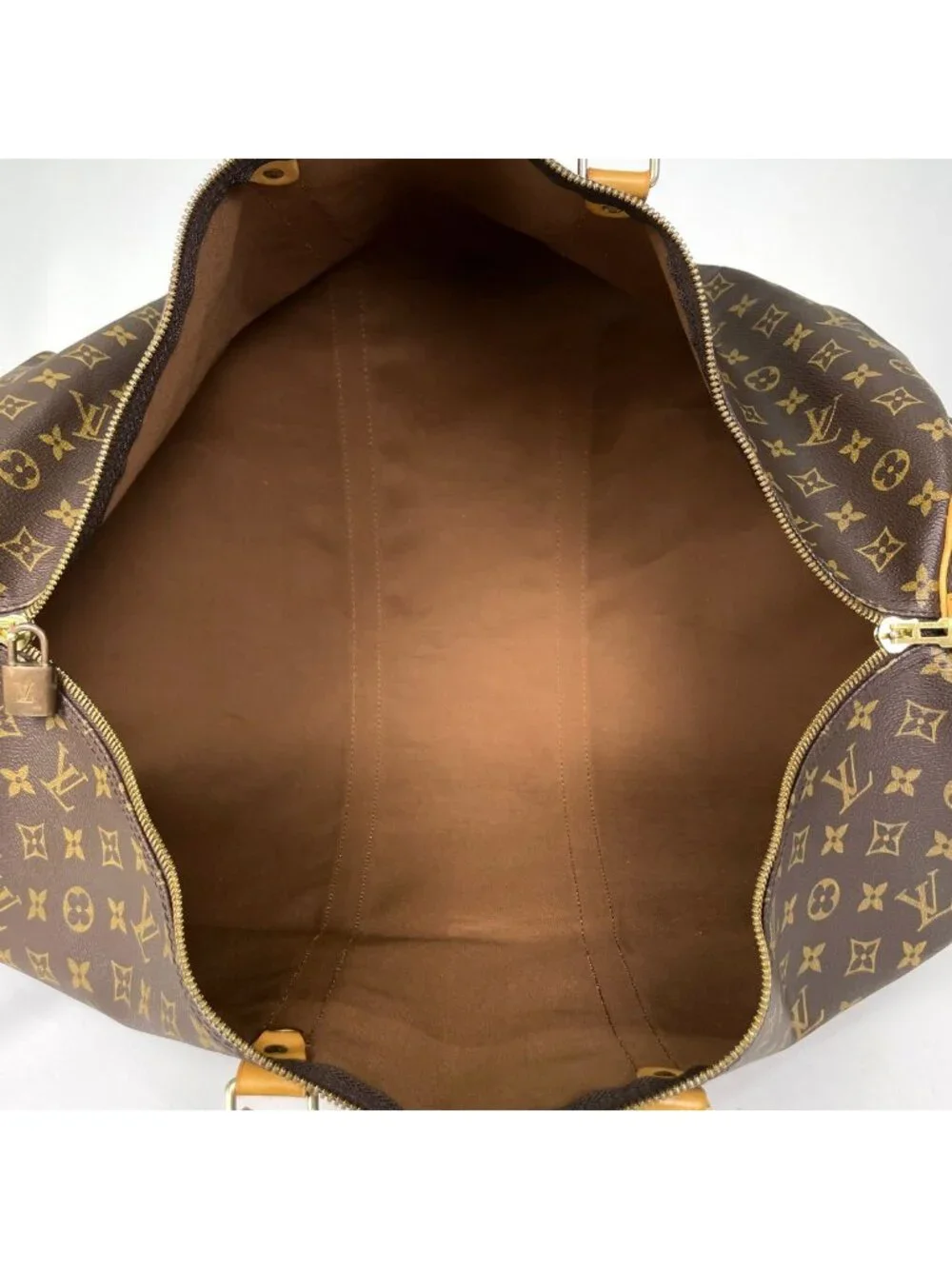 Louis Vuitton Keepall Bandouliere 60 Boston Bag Monogram Brown